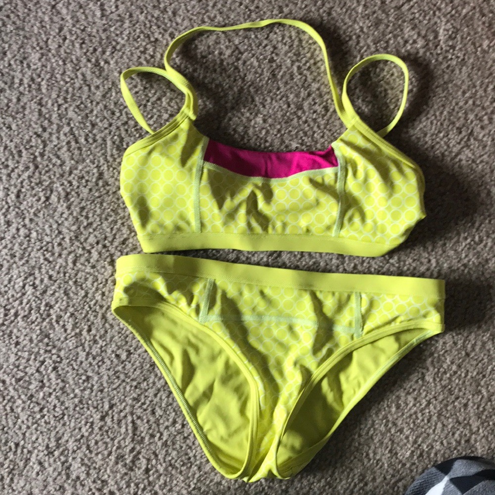 Oiselle Yellow and Pink Bikini